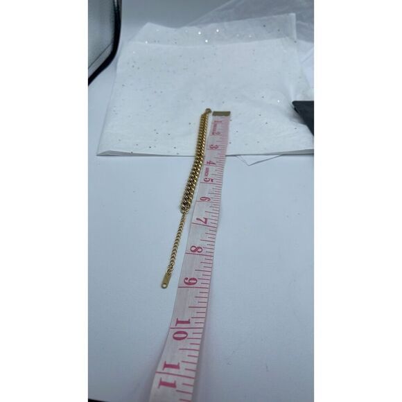 18K Gold Plated big bold chain bracelet - Picture 6 of 8